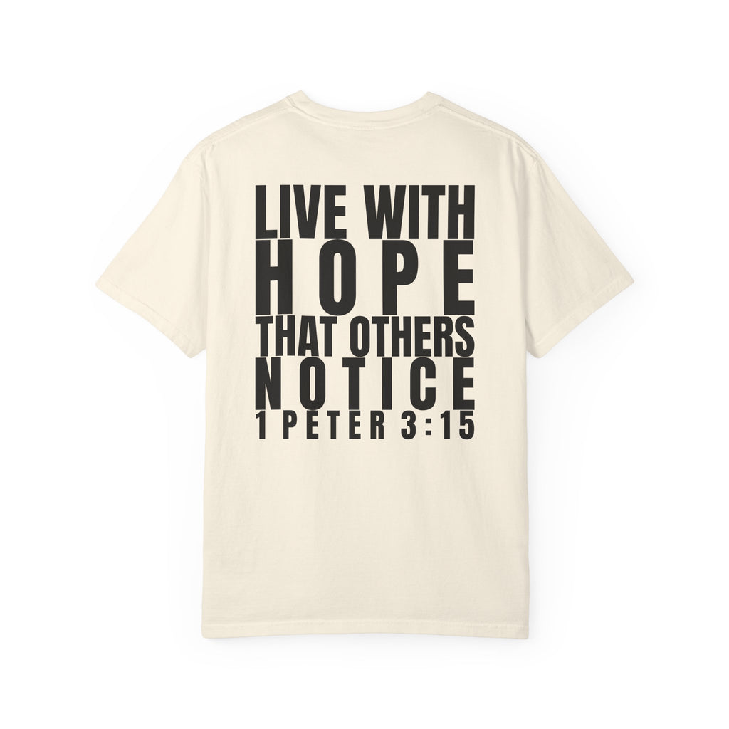 315 Multi Colors 315   “Live with Hope” Graphic T-Shirt