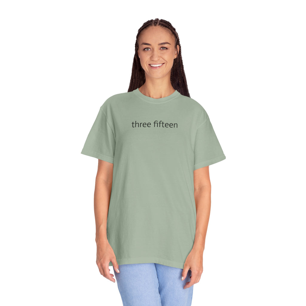 1 - Multi Colors Three Fifteen Basic Graphic T-Shirt