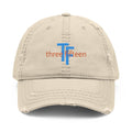3 - Hat Distressed Embroidered TF Three Fifteen Dad Hat - Casual Chic Accessory