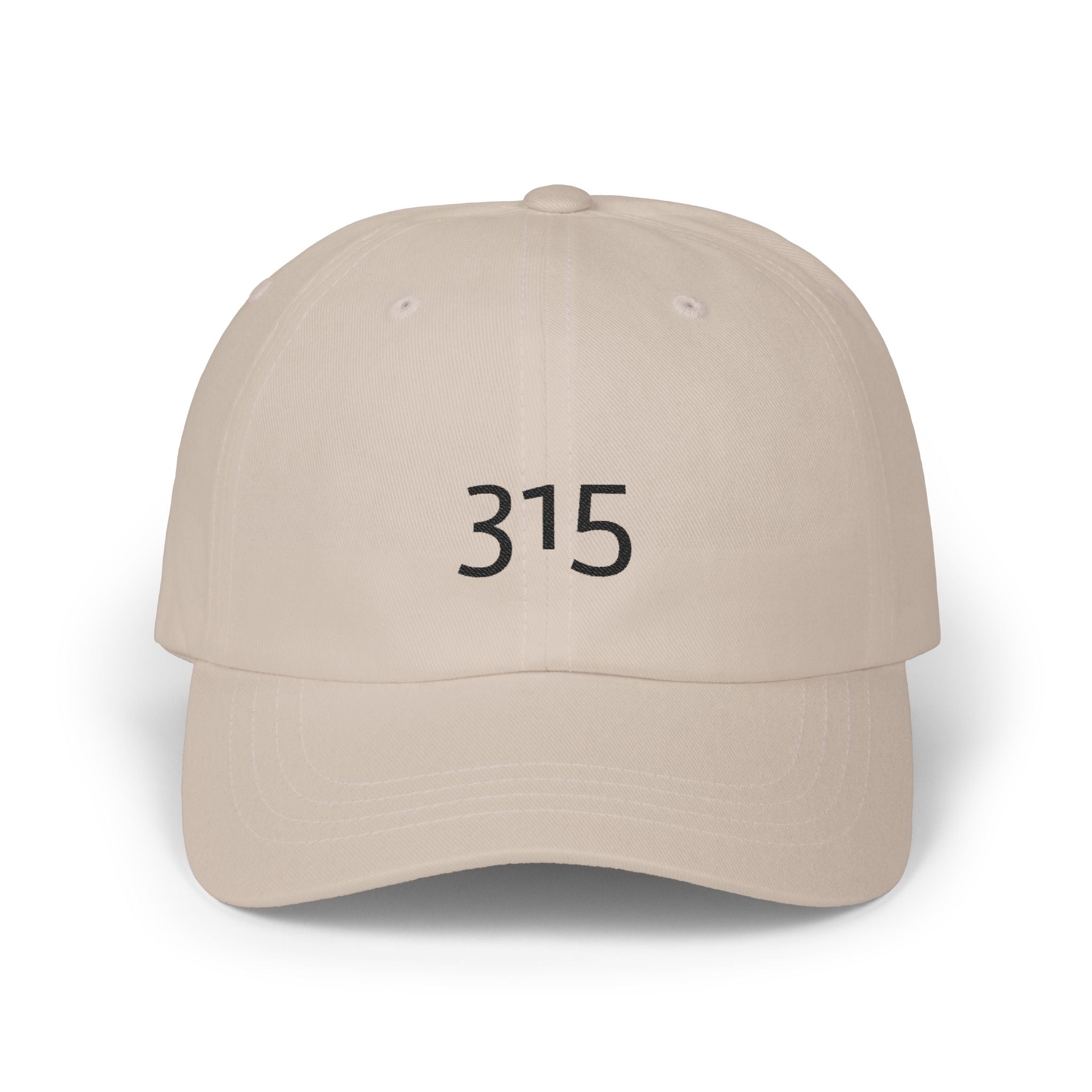3 - Hat 315 Embroidered Dad Cap — Minimalist White Baseball Hat