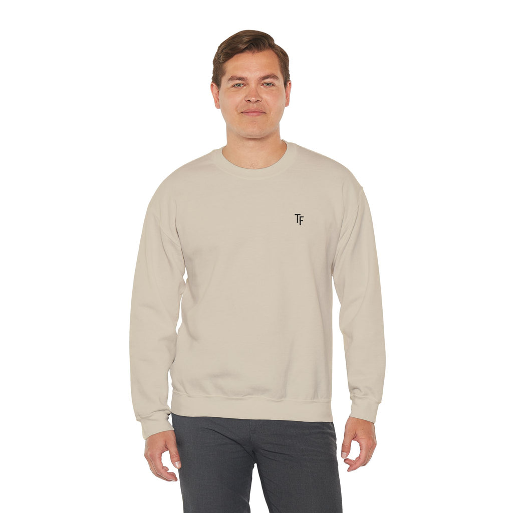 15 - TF Three Fifteen Embroidered Crewneck Sweatshirt — Minimal Graphic Pullover
