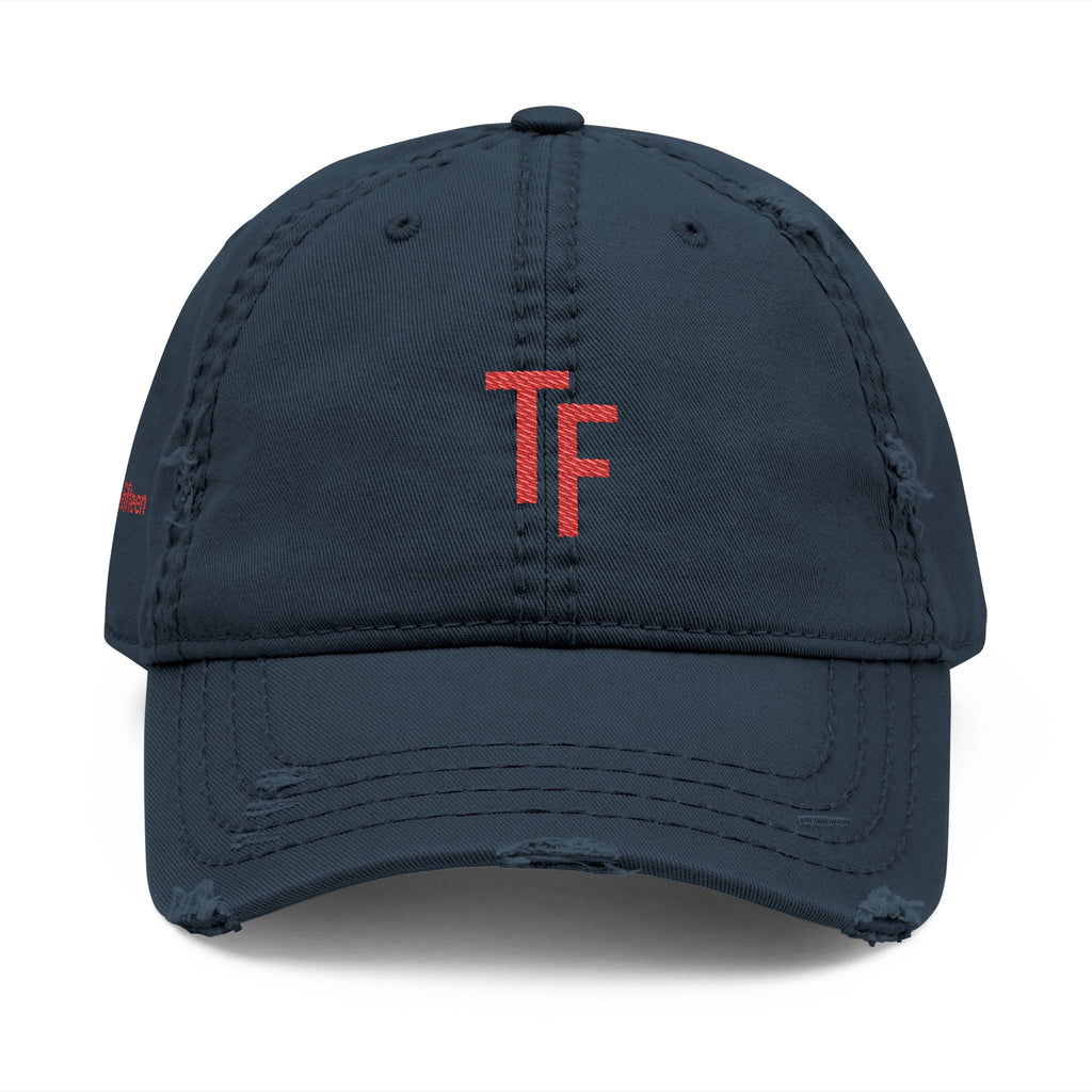 3 - Hat Distressed Embroidered TF Three Fifteen Dad Hat - Casual Chic Accessory