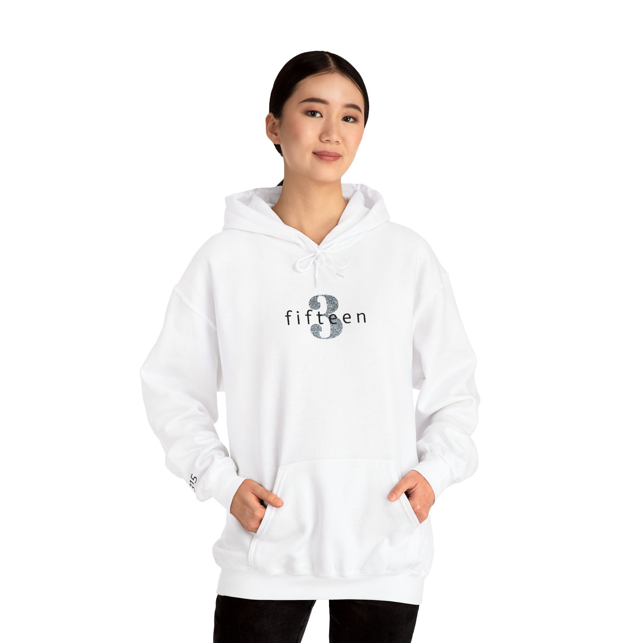 16 - Hoodie 3 Fifteen Embroidered Hoodie Multi Color - Hope Matters - Hoodie — Minimal Black Square Anchor Logo Pullover