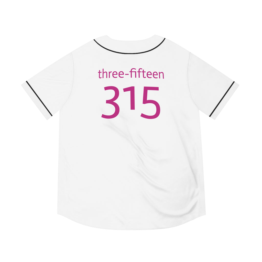 Three-Fifteen Stylish Men's Baseball Jersey with Custom Number 315