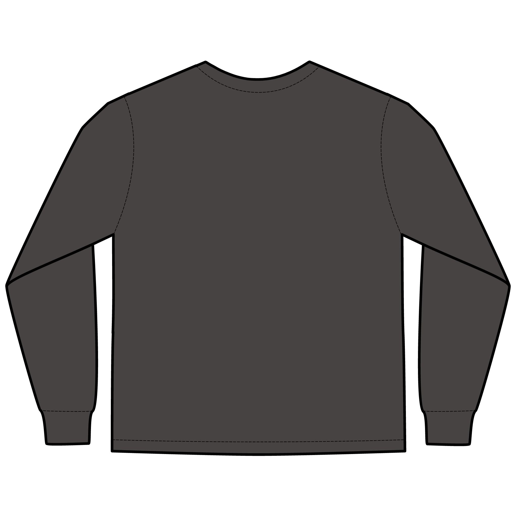 Multi Color Hanes Garment-Dyed Long Sleeve T-Shirt with 315 Print