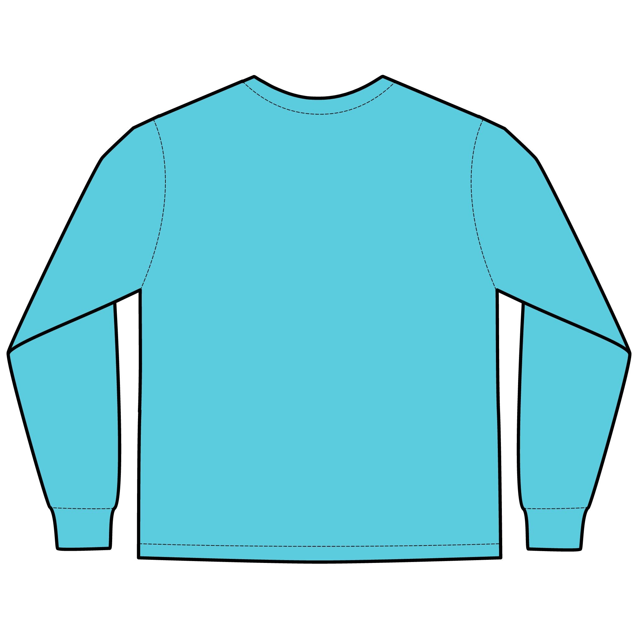 Multi Color Hanes Garment-Dyed Long Sleeve T-Shirt with 315 Print