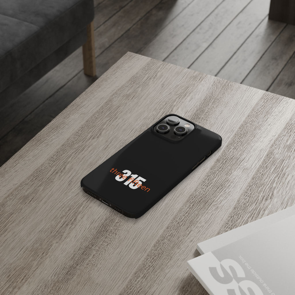 36 - Phone case 315 Slim Phone Case — Motivational Black Protective Cover