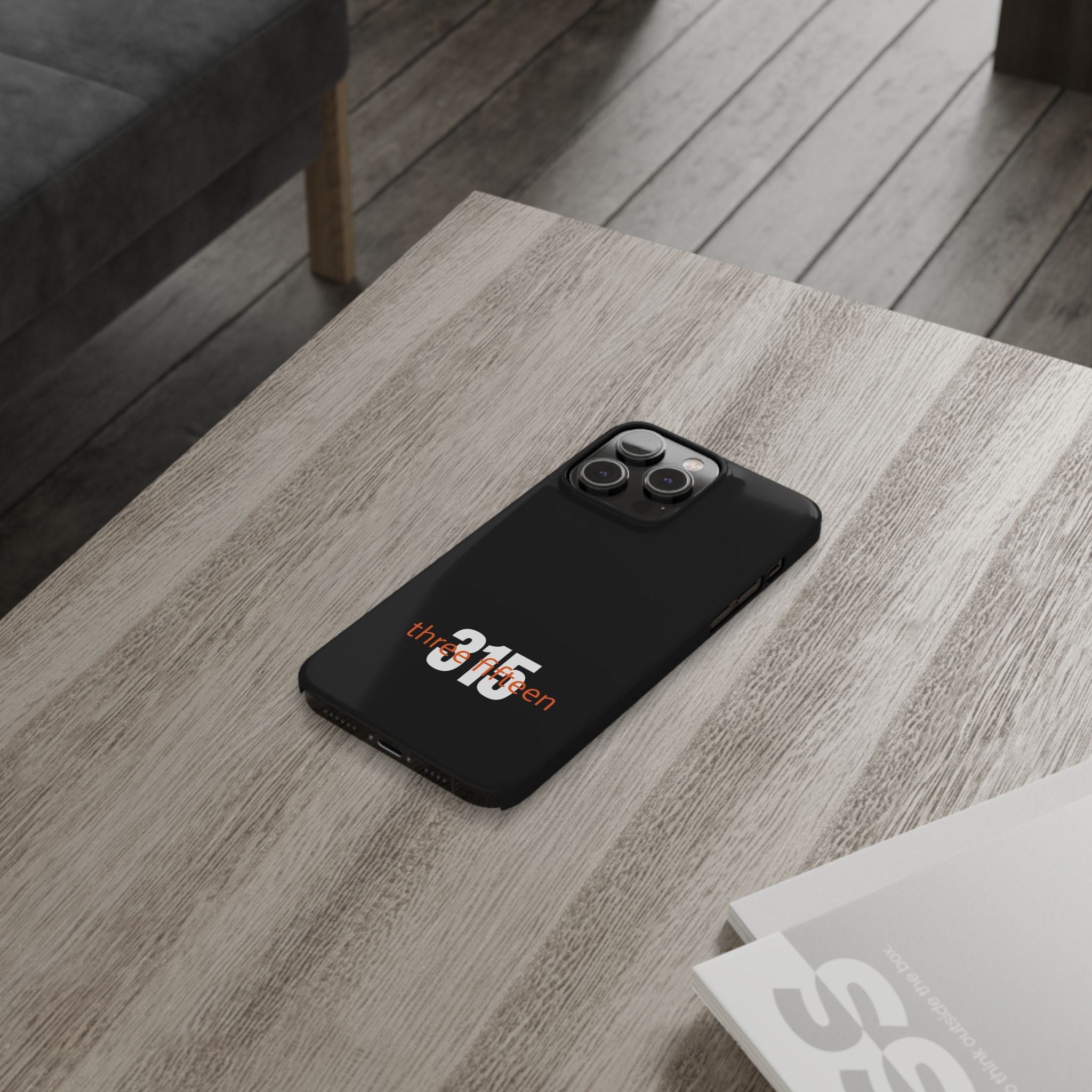 36 - Phone case 315 Slim Phone Case — Motivational Black Protective Cover