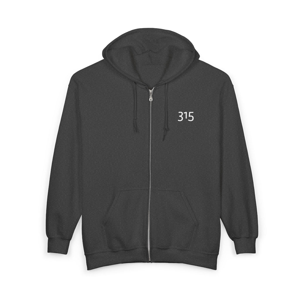 16 - Hoodie 315 Inspirational Quote Full Zip Hoodie