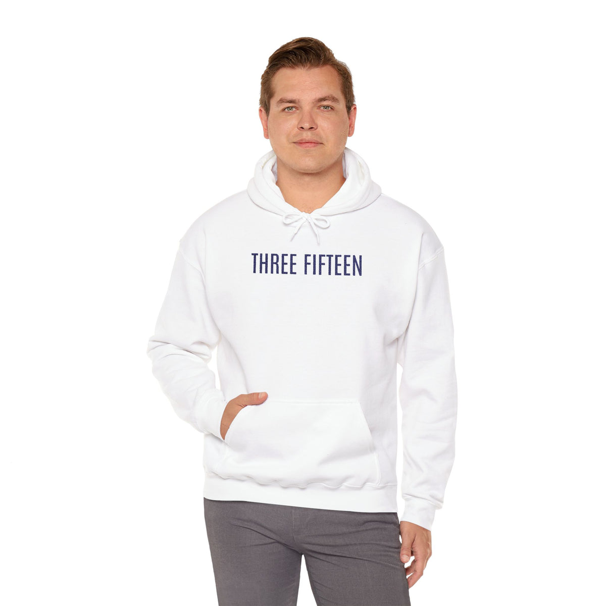 16 - Three Fifteen Embroidered Multi Colors Hoodie — Minimal Numeric Graphic Pullover