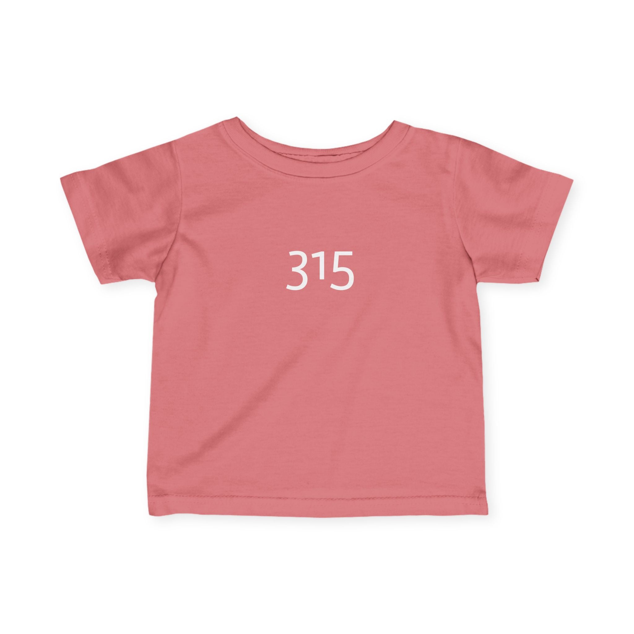 Minimalist Infant Fine Jersey Tee with Number 315