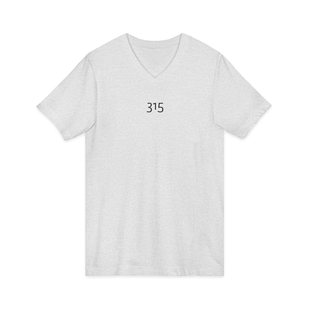 Multi Color Stylish Unisex V-Neck Tee with '315' Design