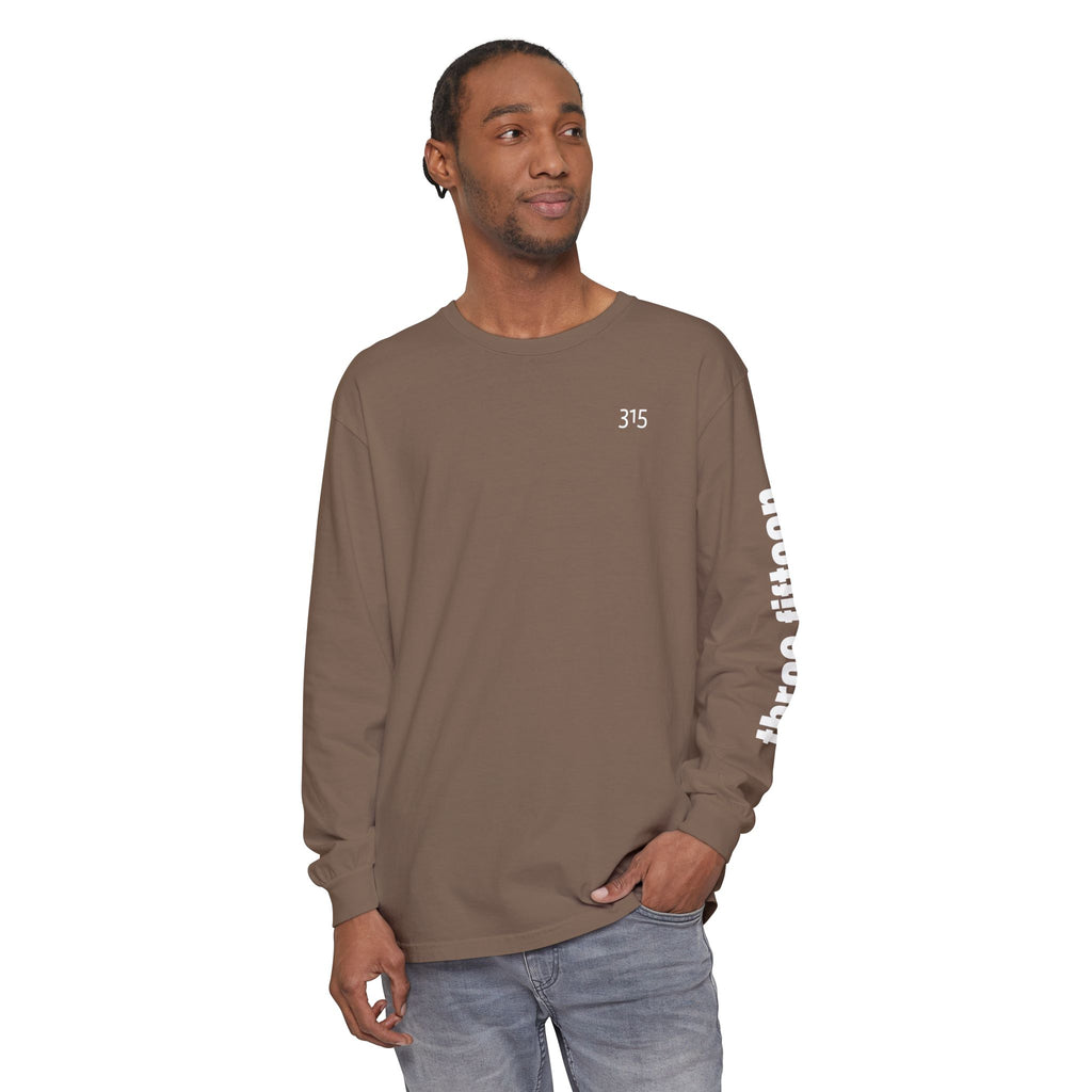 12 - 315 Three Fifteen Multi Color Unisex Long Sleeve T-Shirt - Inspirational Casual Wear