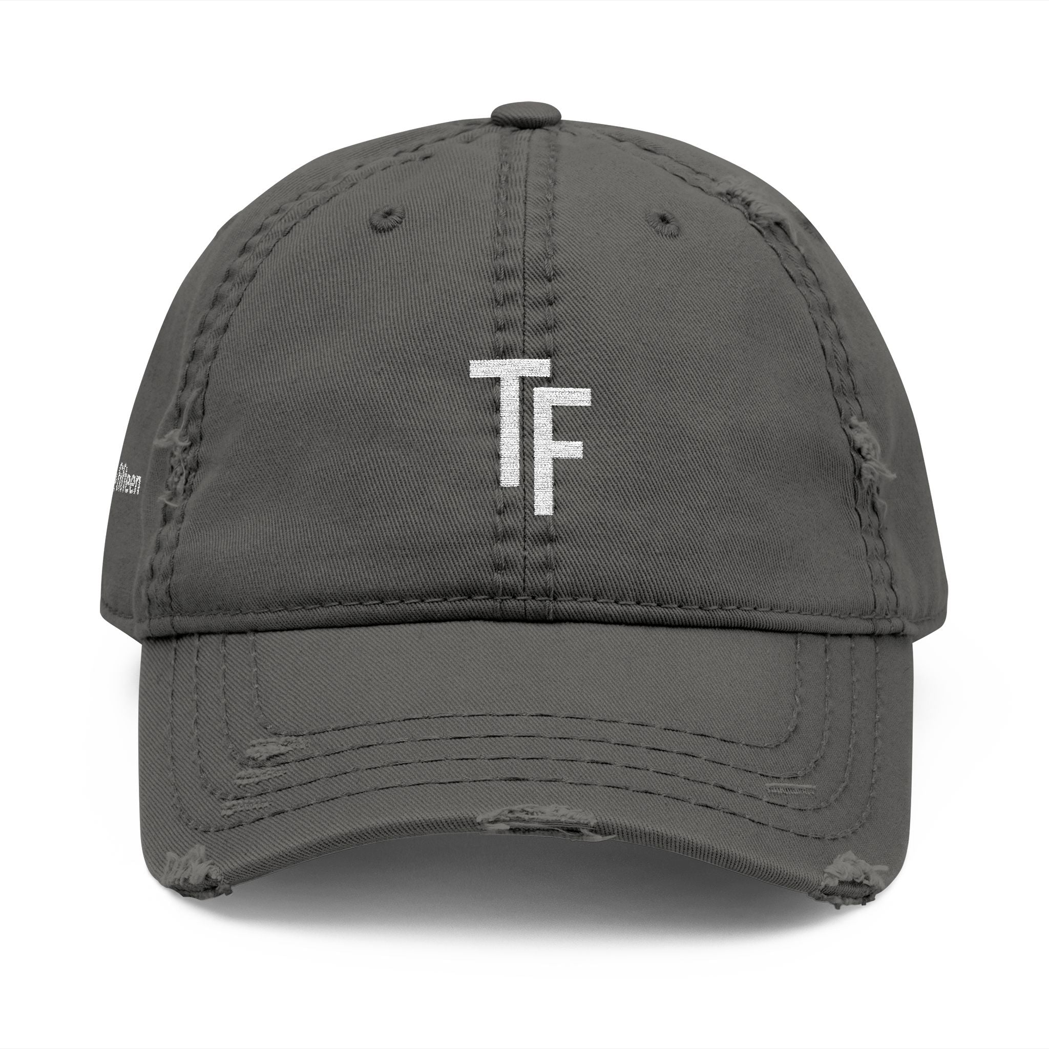 3 - Hat Distressed Embroidered TF Three Fifteen Dad Hat - Casual Chic Accessory