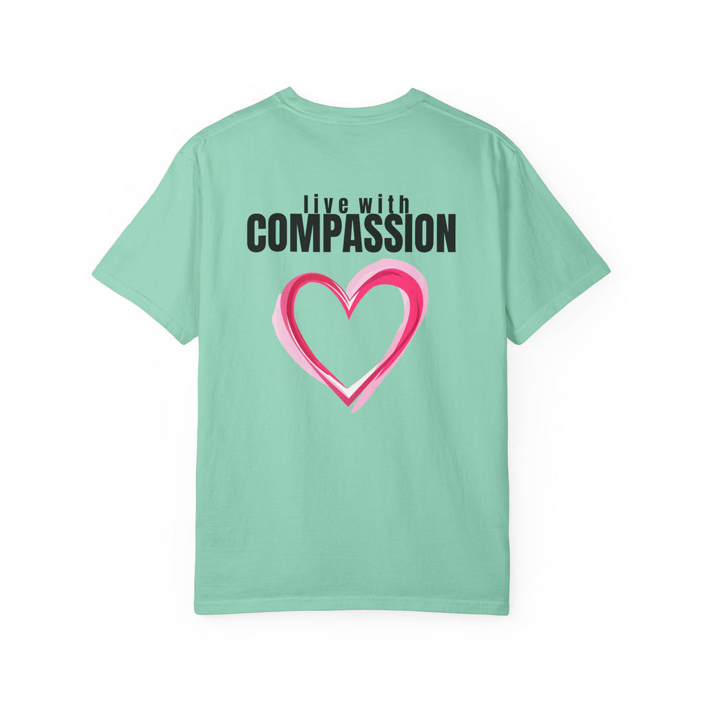 Square 315 Multi Color - Live With Compassion - Multi Colors 315 Graphic T-Shirt
