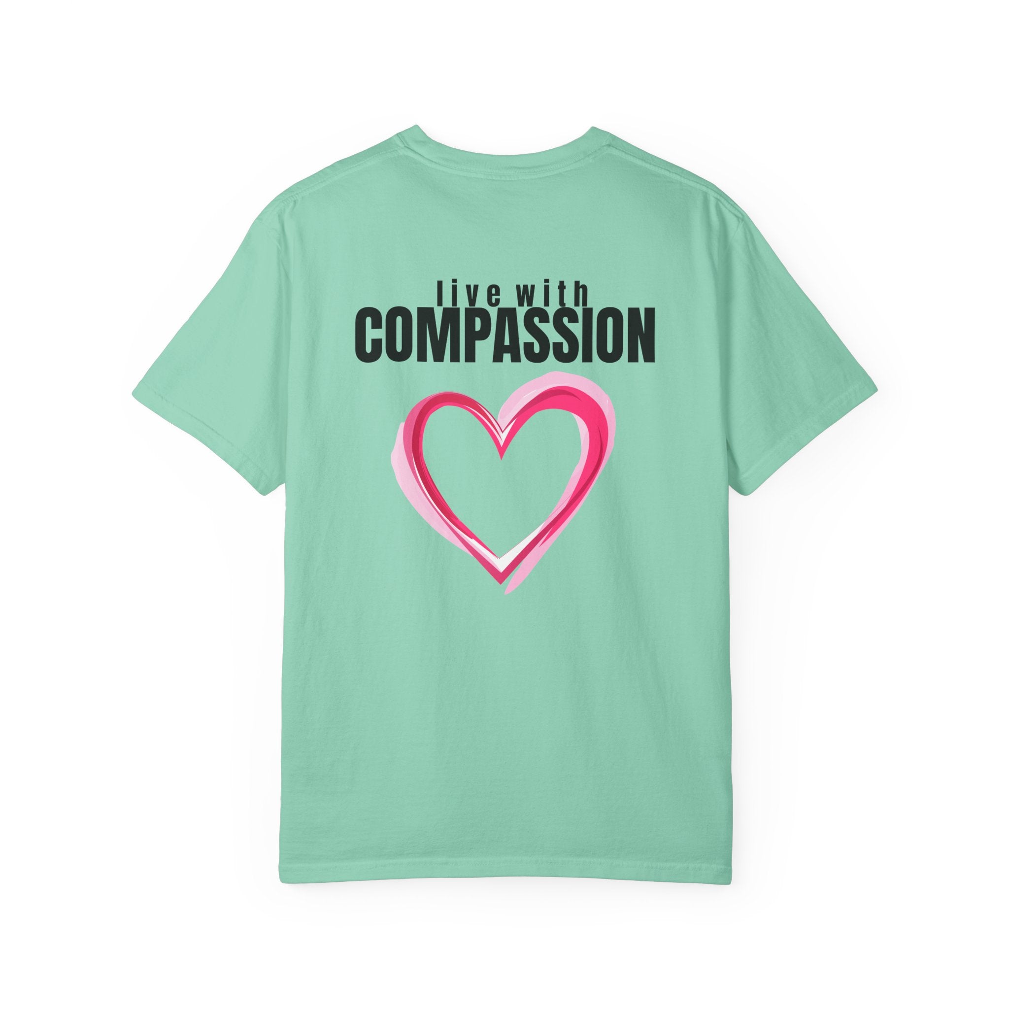 Square 315 Multi Color - Live With Compassion - Multi Colors 315 Graphic T-Shirt