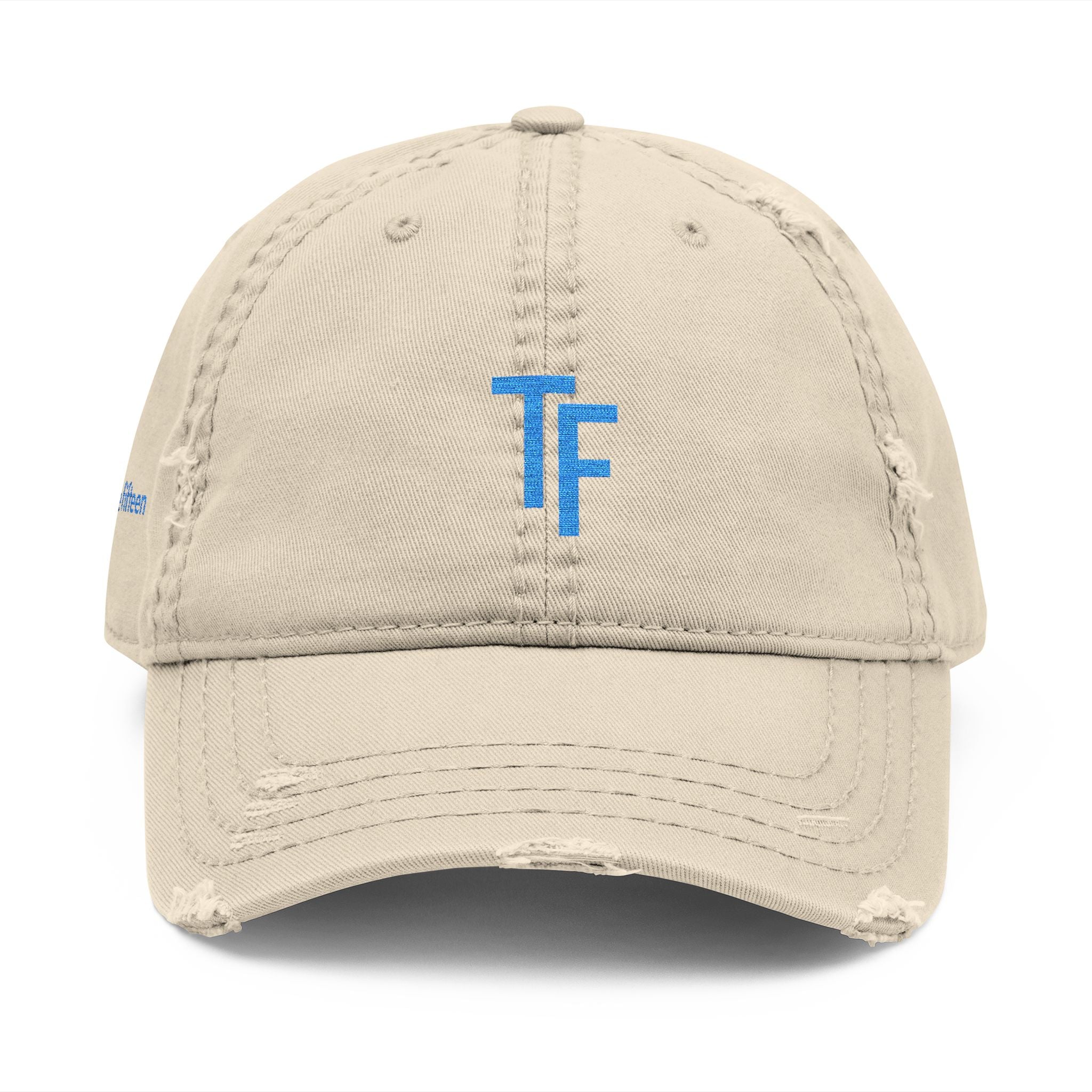 3 - Hat Distressed Embroidered TF Three Fifteen Dad Hat - Casual Chic Accessory