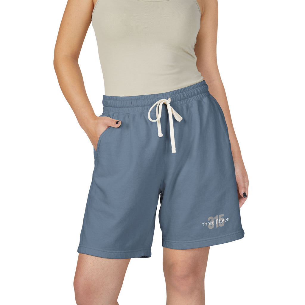 22 - Lightweight Fleece Sweat Shorts — 'three fifteen' Minimal Logo
