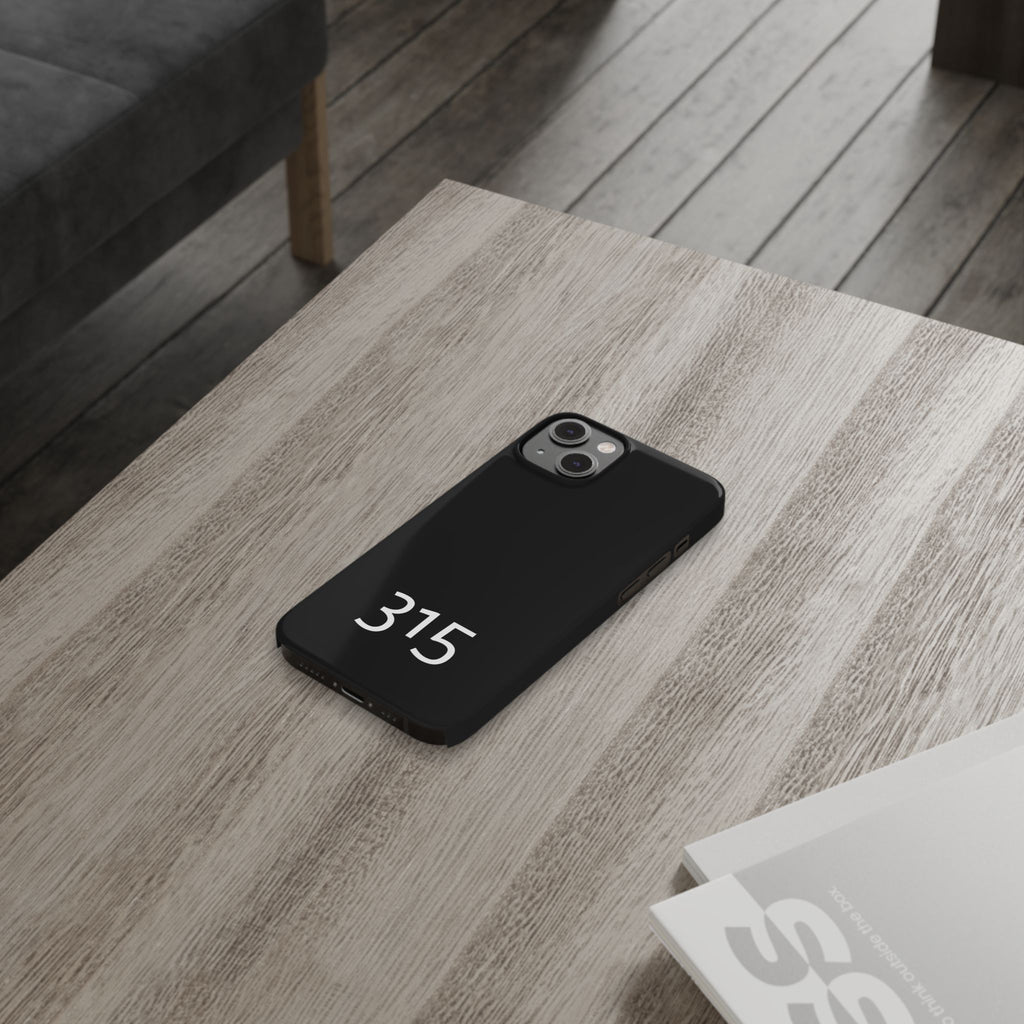 36 - Phone case 315 Slim Phone Case — Motivational Black Protective Cover