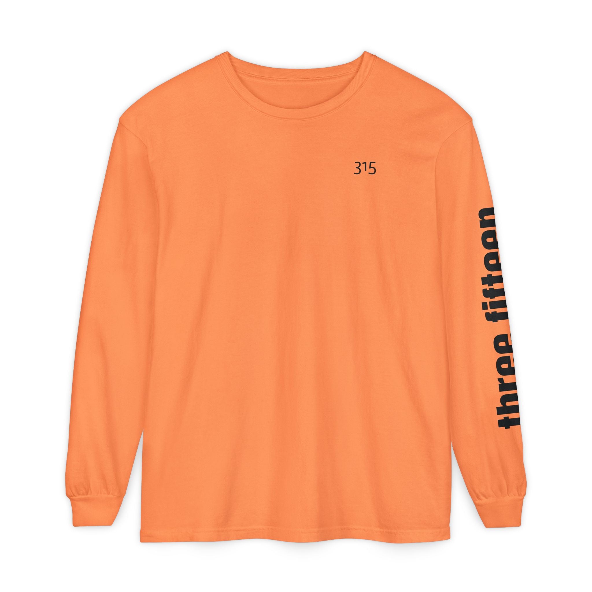 12 - 315 Three Fifteen Multi Color Unisex Long Sleeve T-Shirt - Inspirational Casual Wear
