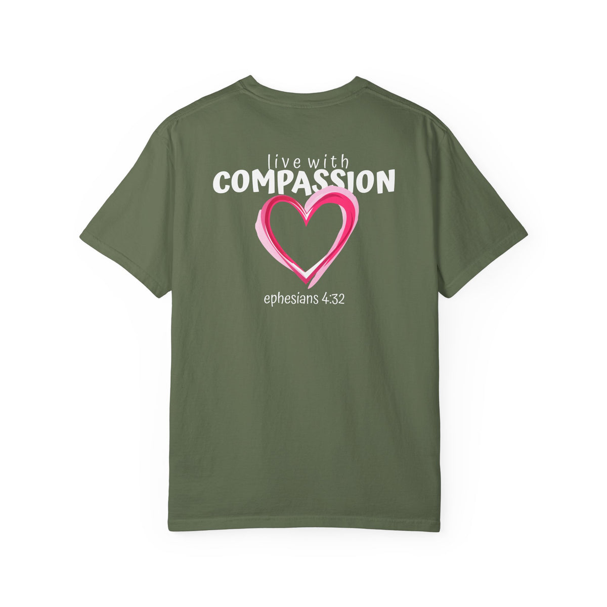 01 - Multi Color Tee - Live With Compassion - Multi Colors 315 Graphic T-Shirt