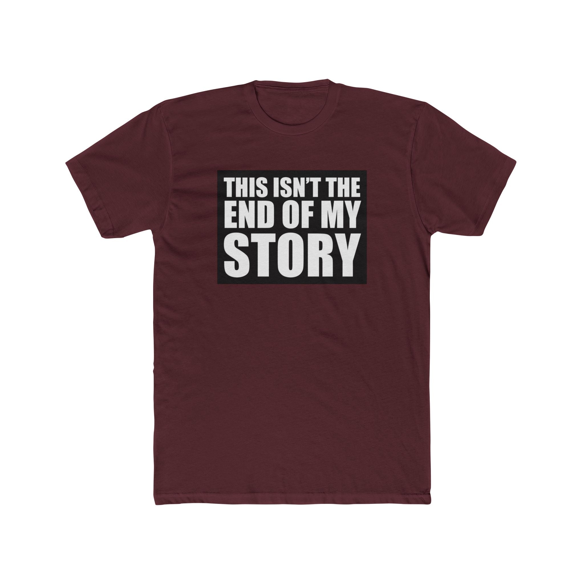 Multi Color Hopeful Message Unisex Cotton Crew Tee