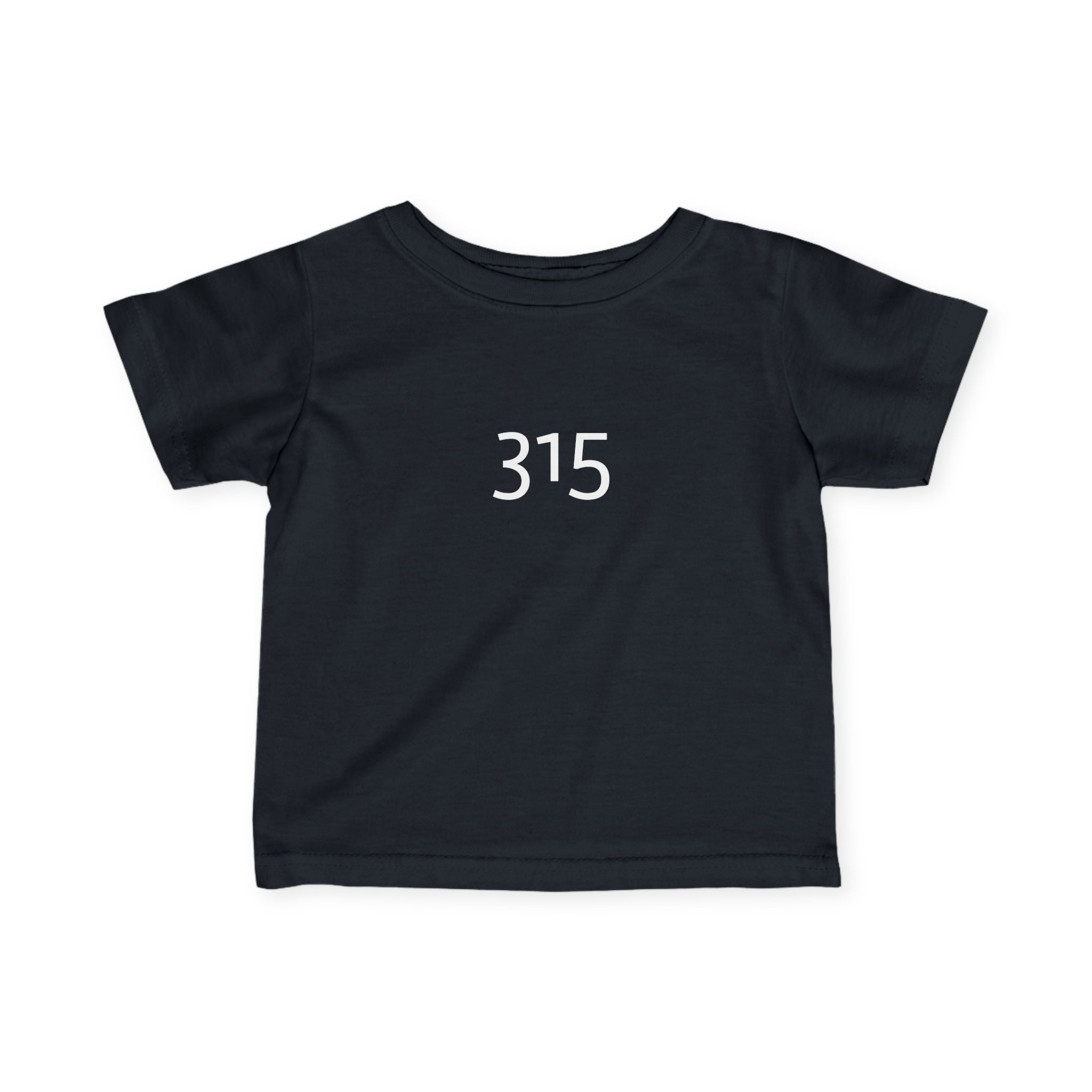 Minimalist Infant Fine Jersey Tee with Number 315