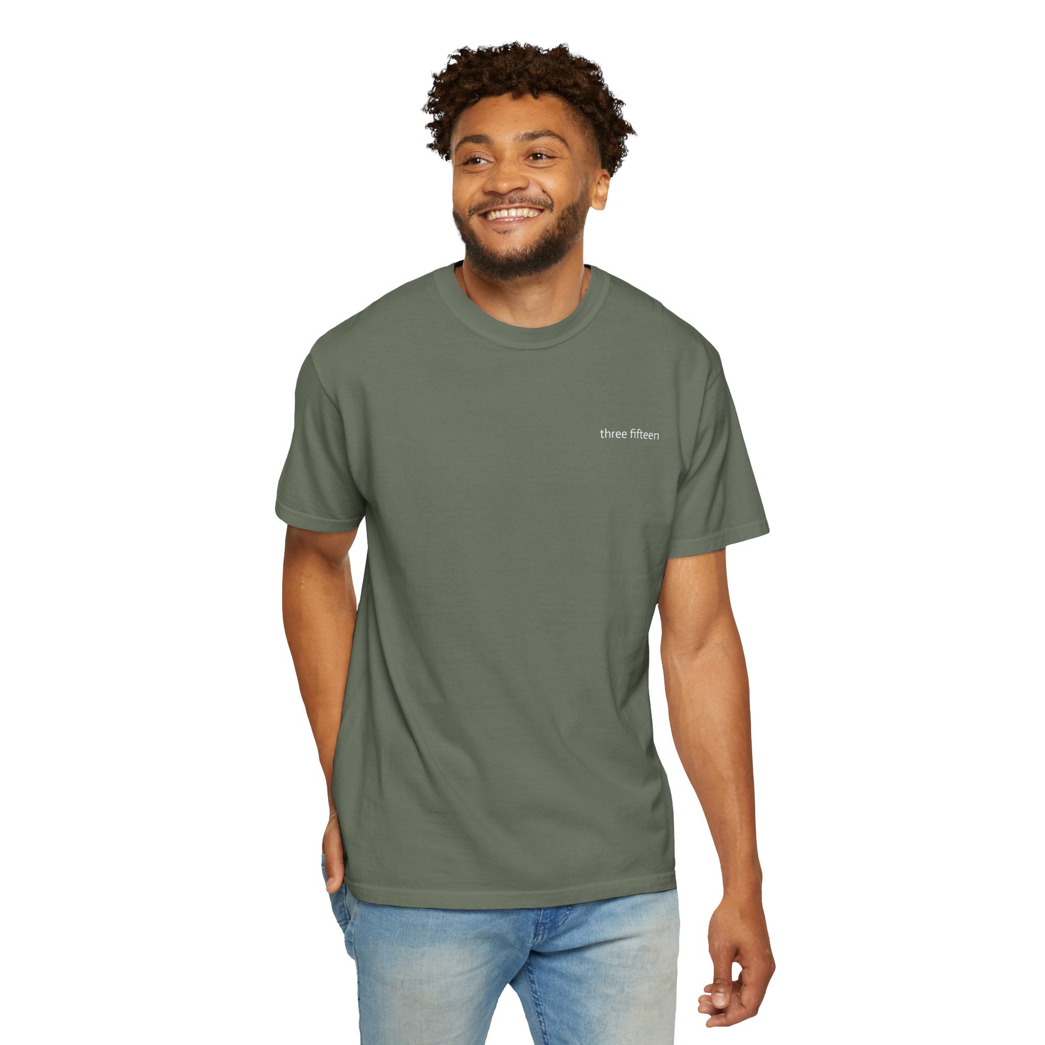 1 - Multi Colors Three Fifteen Basic Graphic T-Shirt