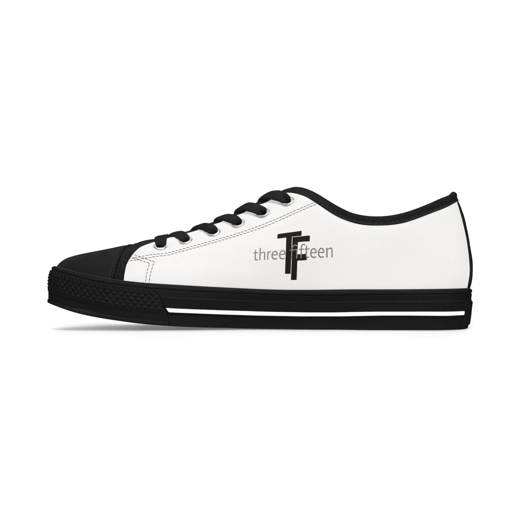31 - Women's Low Top Sneakers TF — Minimal Grey Canvas Shoes with '315' Side Print
