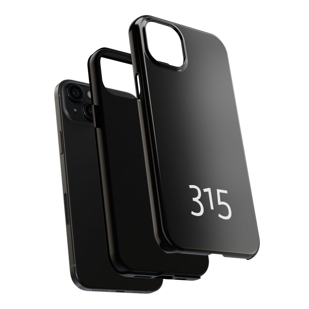 36 - Phone case 315 Tough Phone Case — Motivational Black Protective Cover