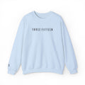 15 - Three Fifteen Embroidered Crewneck Sweatshirt — Minimal Graphic Pullover