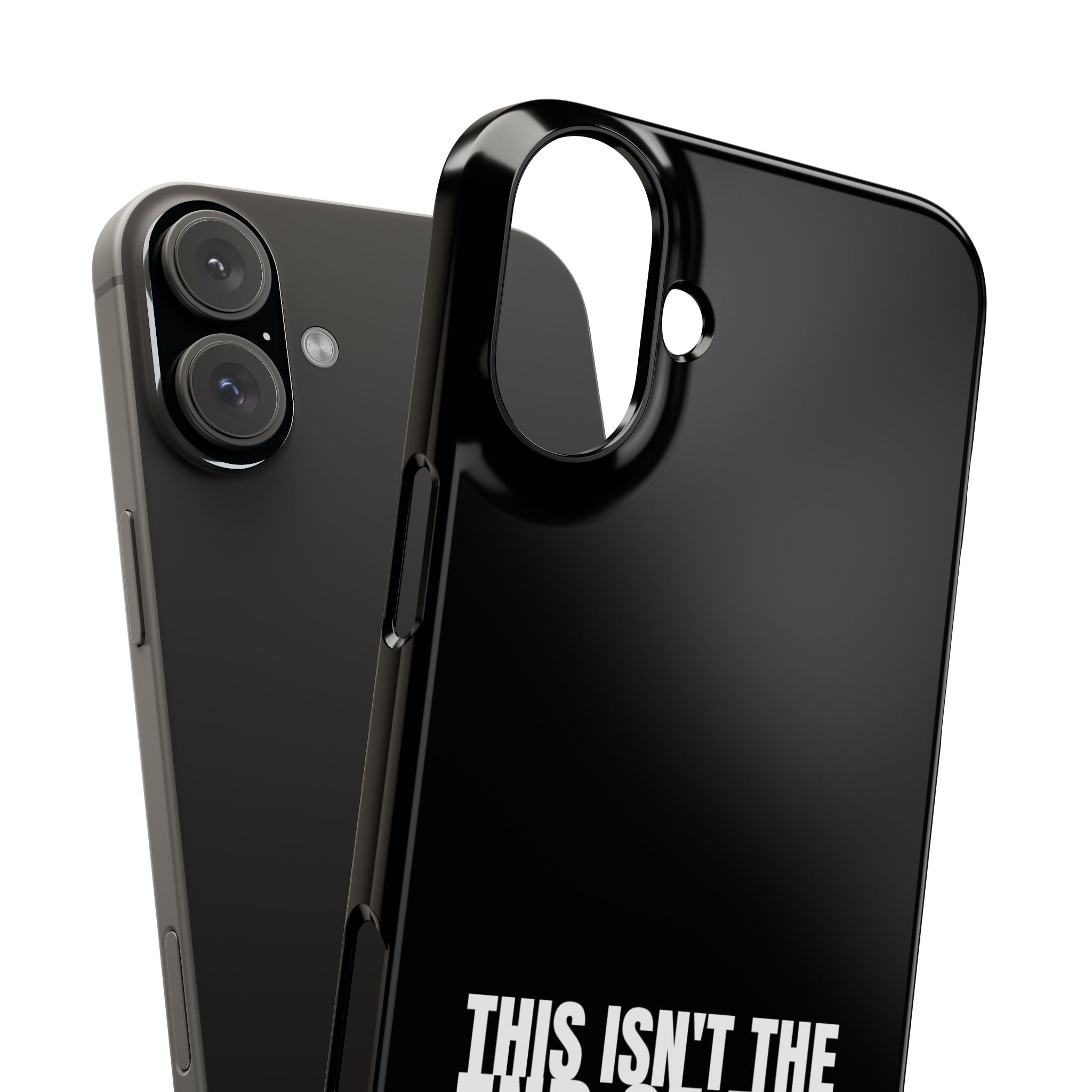 36 - Phone case Slim Phone Case — "This Isn't the End of My Story" Motivational Black Protective Cover