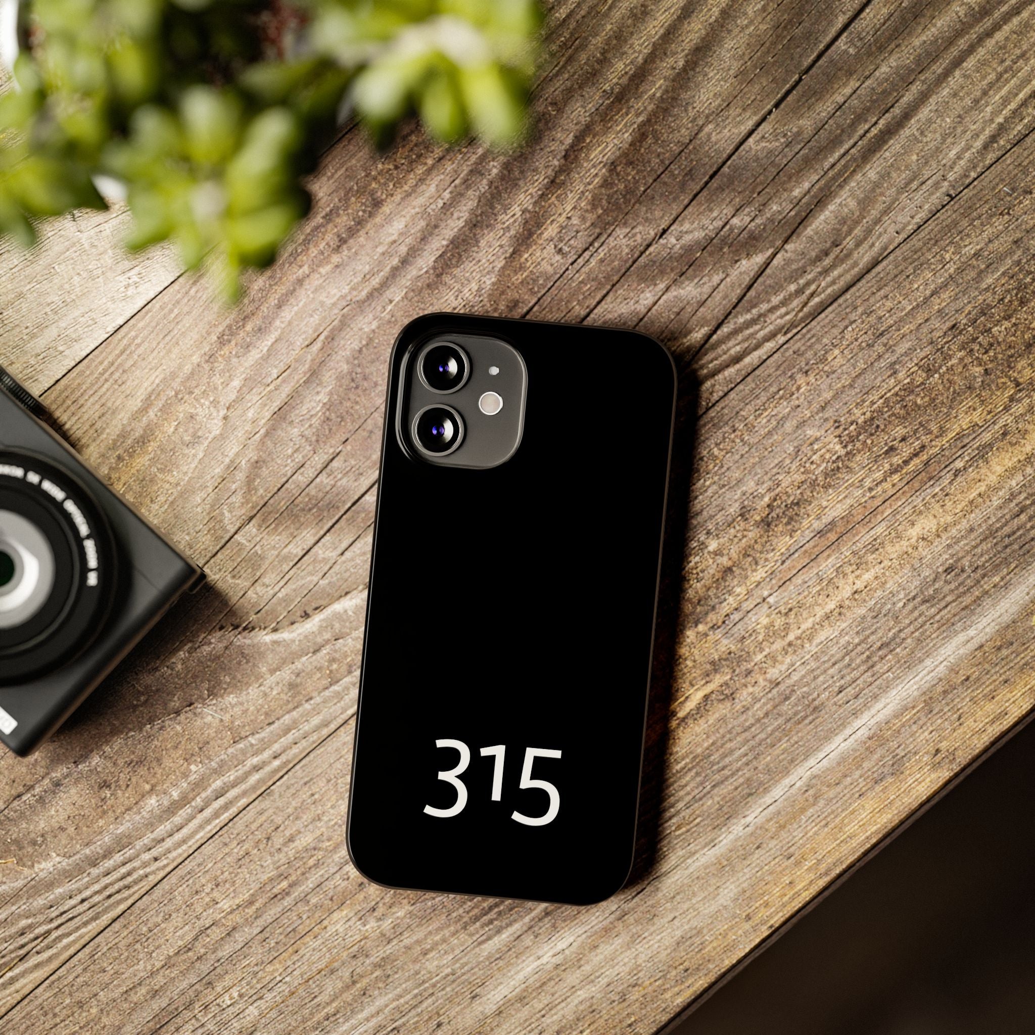 36 - Phone case 315 Slim Phone Case — Motivational Black Protective Cover