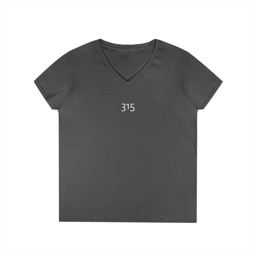 Multi Color Casual V-Neck T-Shirt with Minimalist Design 315