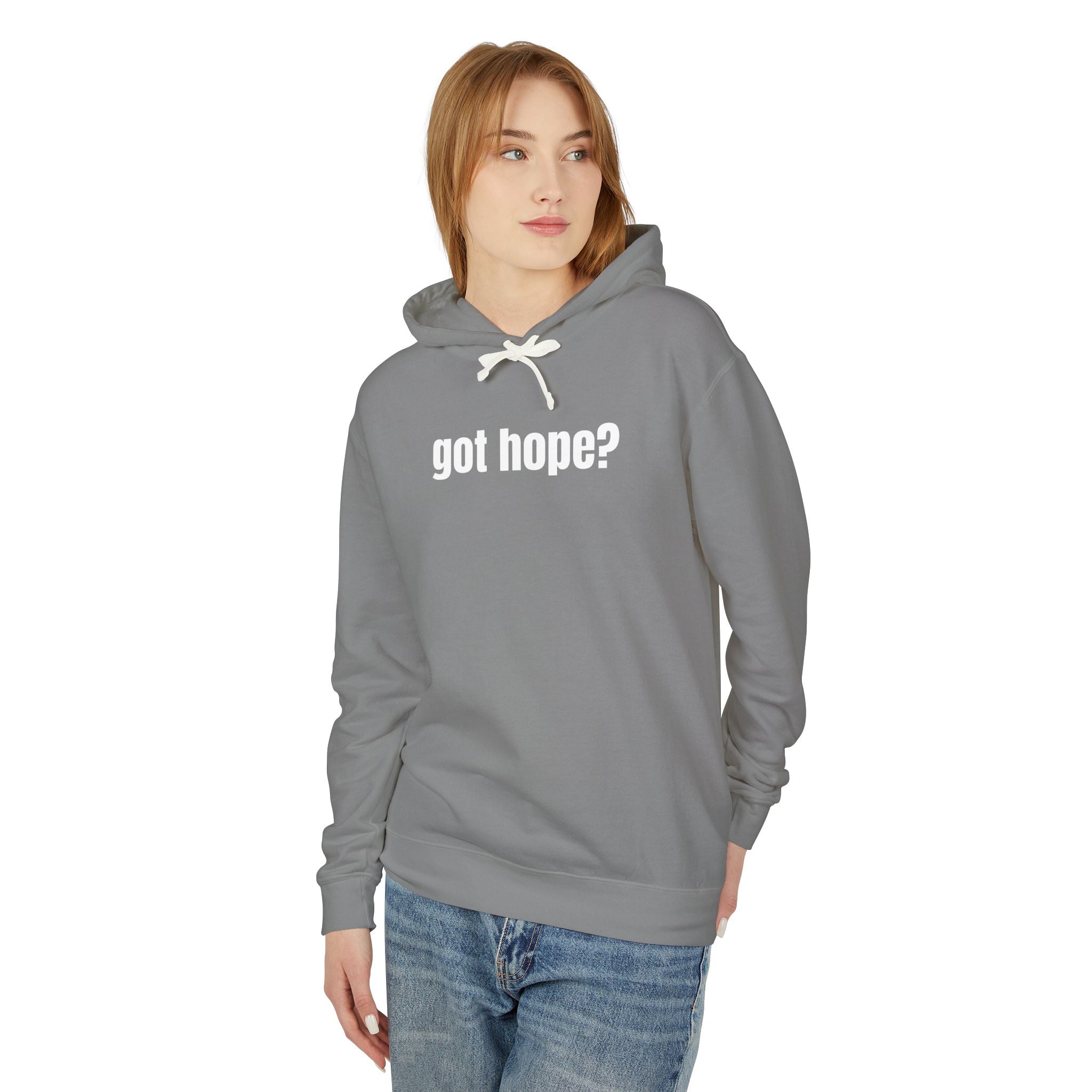 16 - Got Hope? Hoodie — Comfort Colors Minimalist Inspirational Pullover