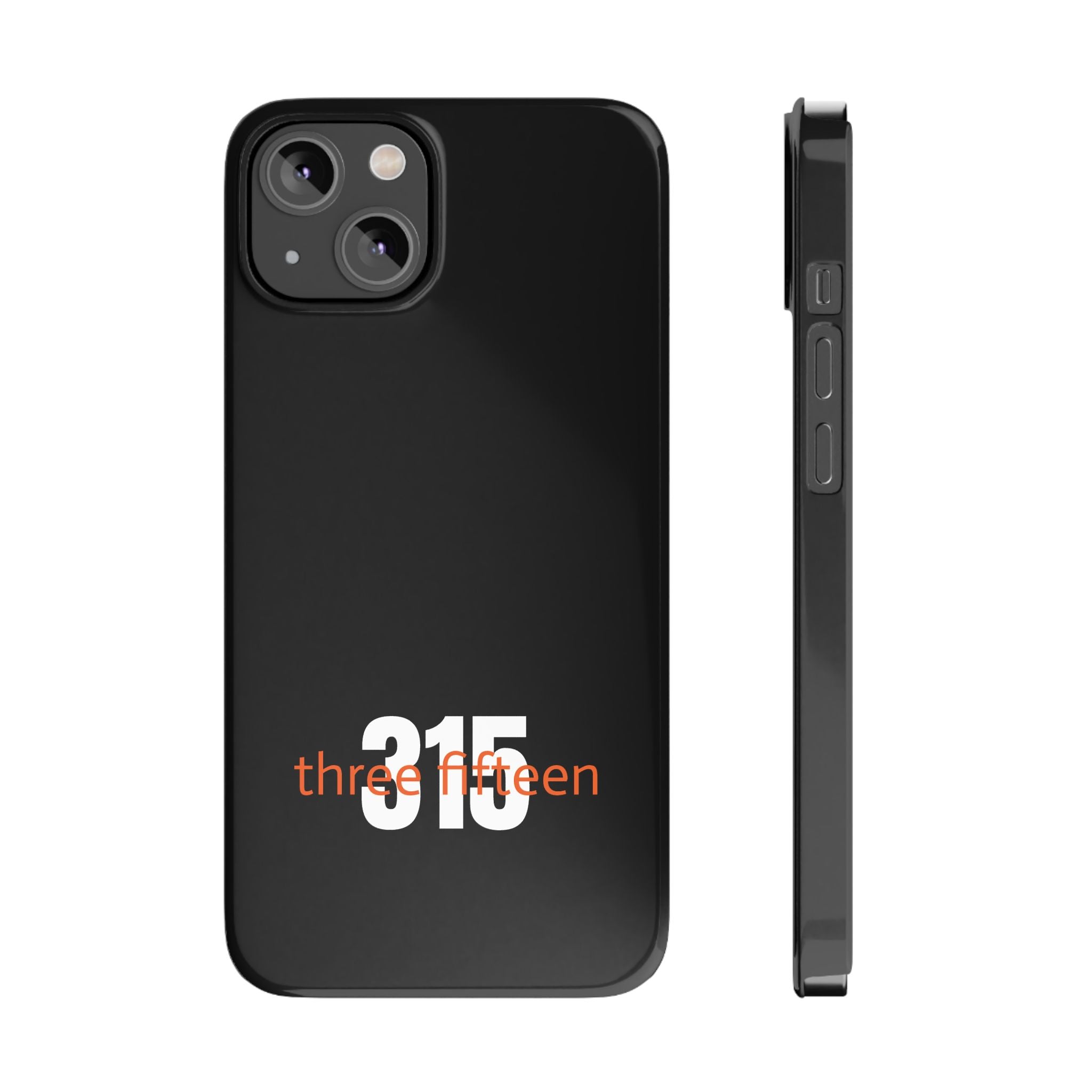 36 - Phone case 315 Slim Phone Case — Motivational Black Protective Cover
