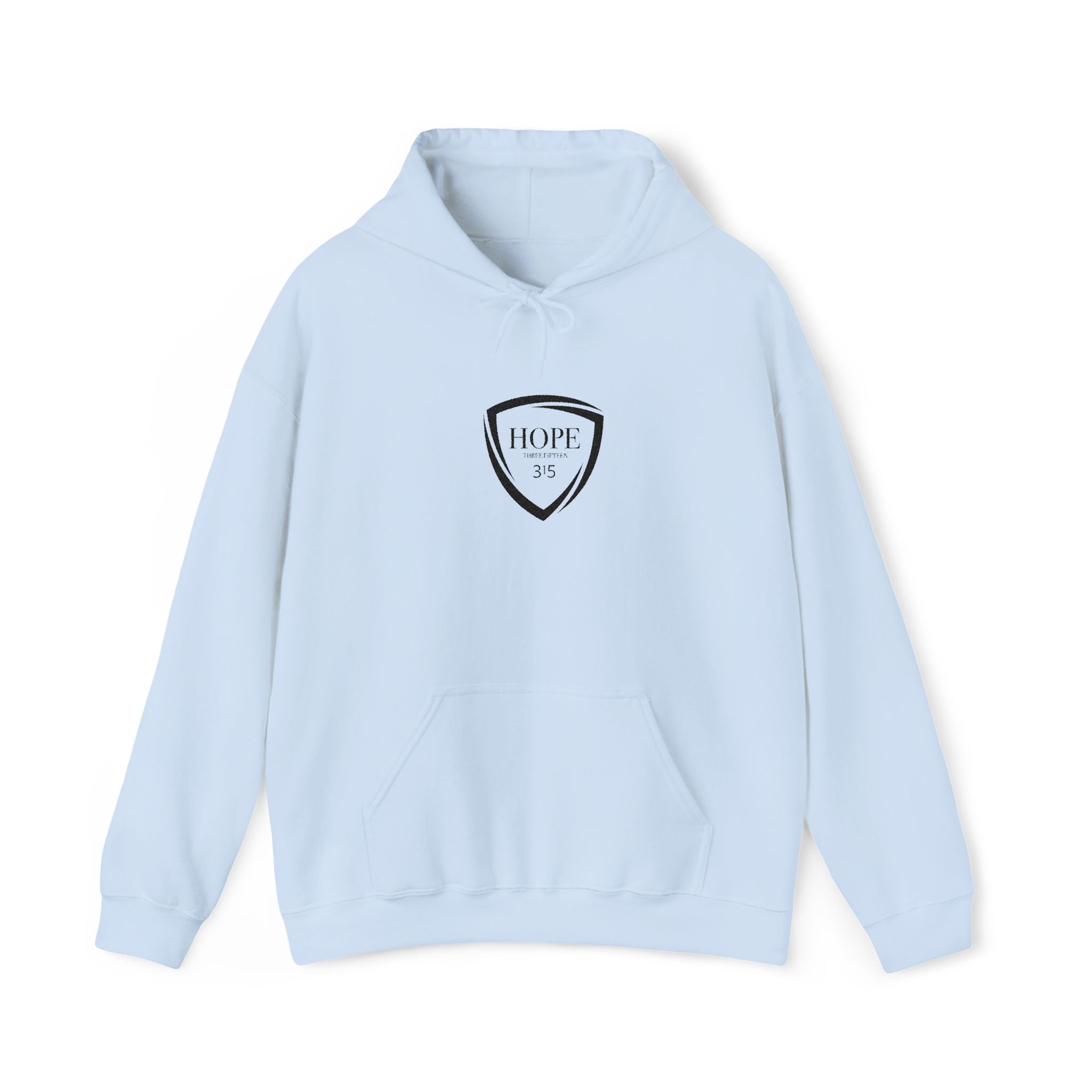 16 - Multi Color - Embroidered Hope Shield Hoodie — Pullover