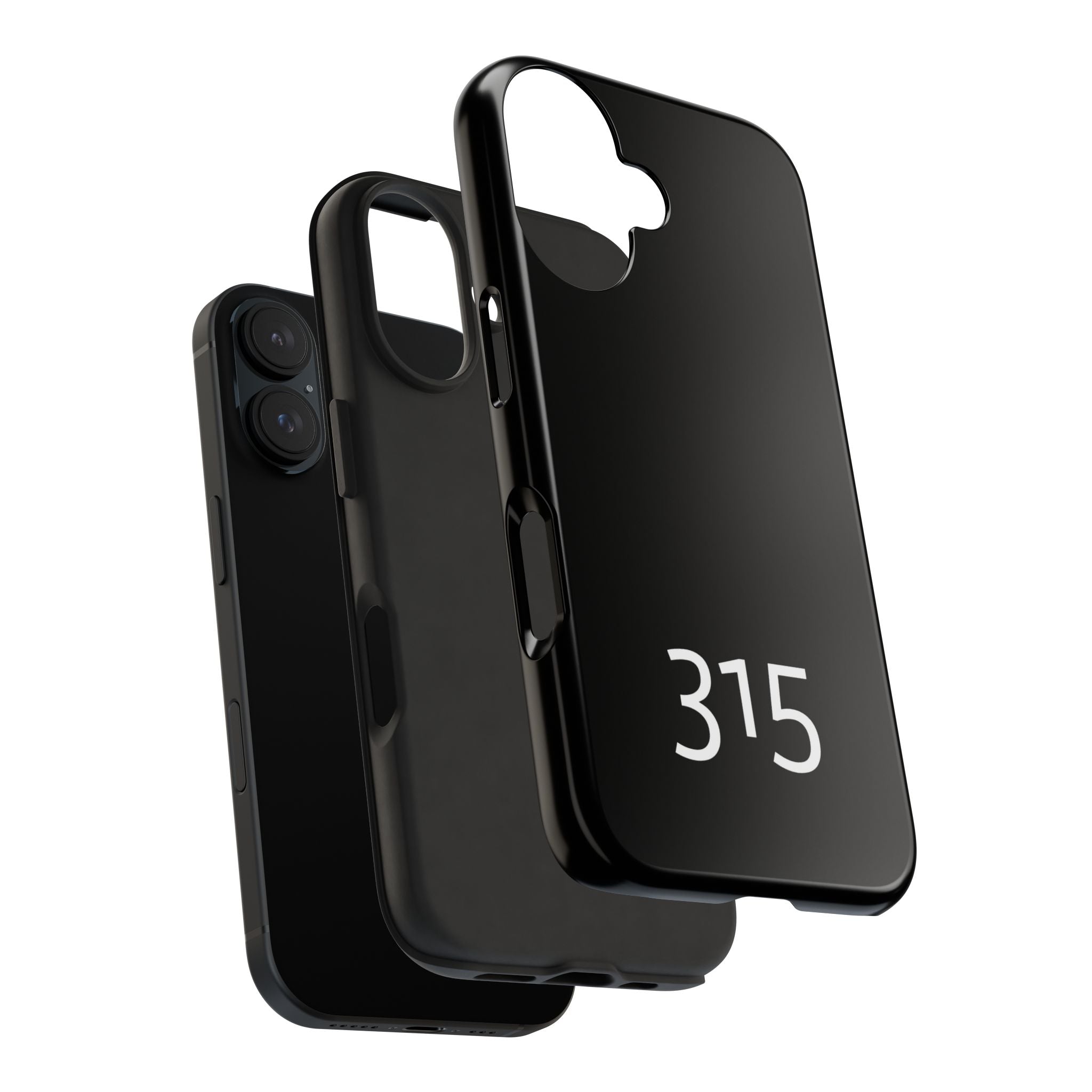36 - Phone case 315 Tough Phone Case — Motivational Black Protective Cover