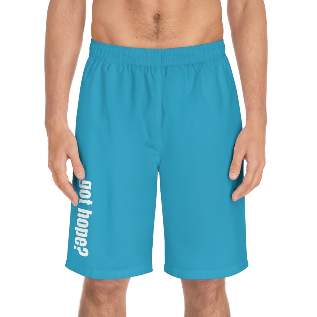 Got Hope? Men’s Board Shorts – Aqua Beach Swim Trunks