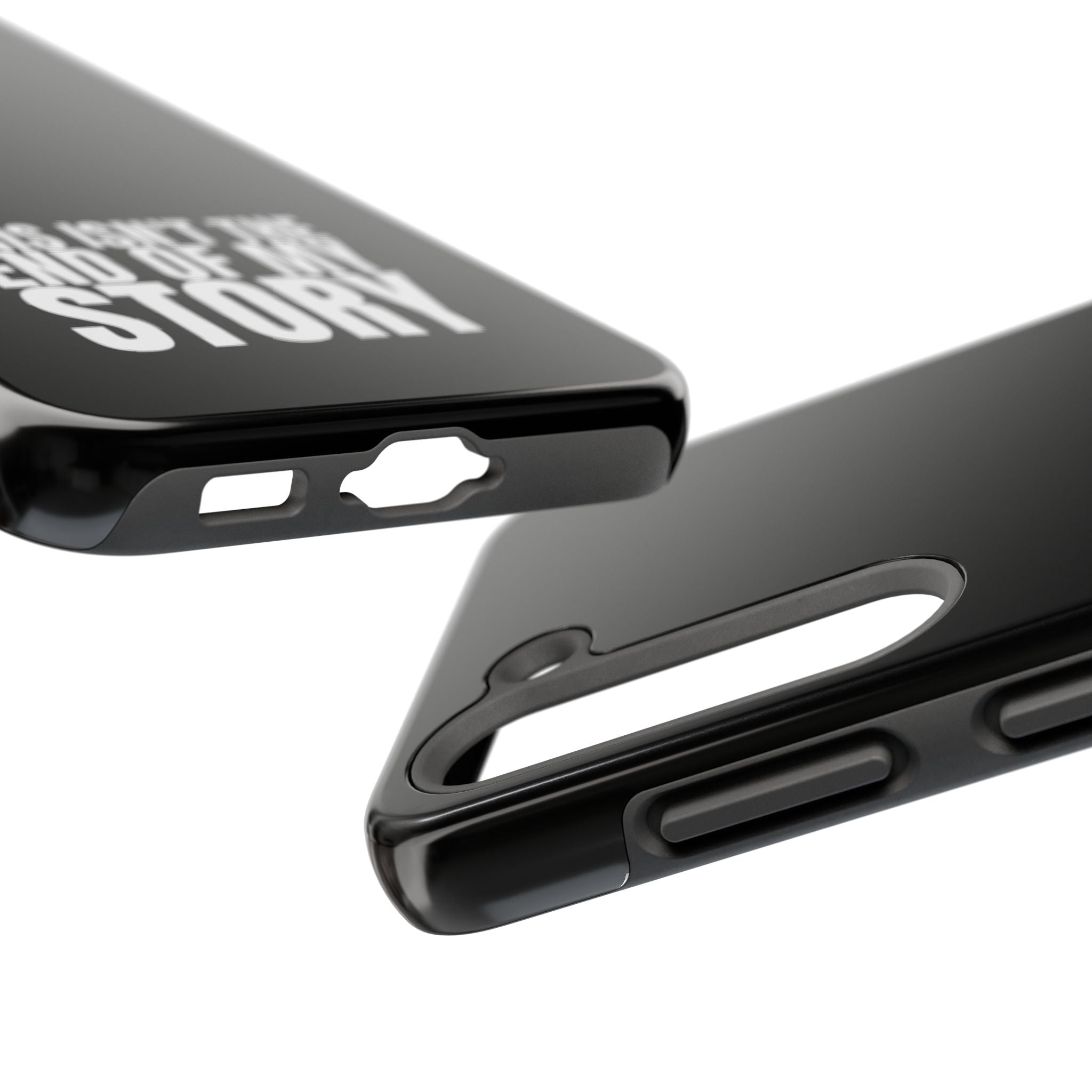 36 - Phone case Tough Phone Case — "This Isn't the End of My Story" Motivational Black Protective Cover