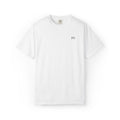 11 - Embroidered 315 Multi Color Black Lettering Minimalist '75' Chest Logo T-Shirt – Garment-Dyed White Casual Tee