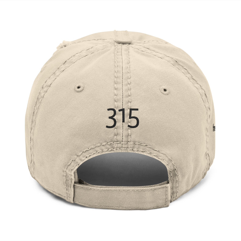 3 - Hat Distressed Embroidered TF Three Fifteen Dad Hat - Casual Chic Accessory