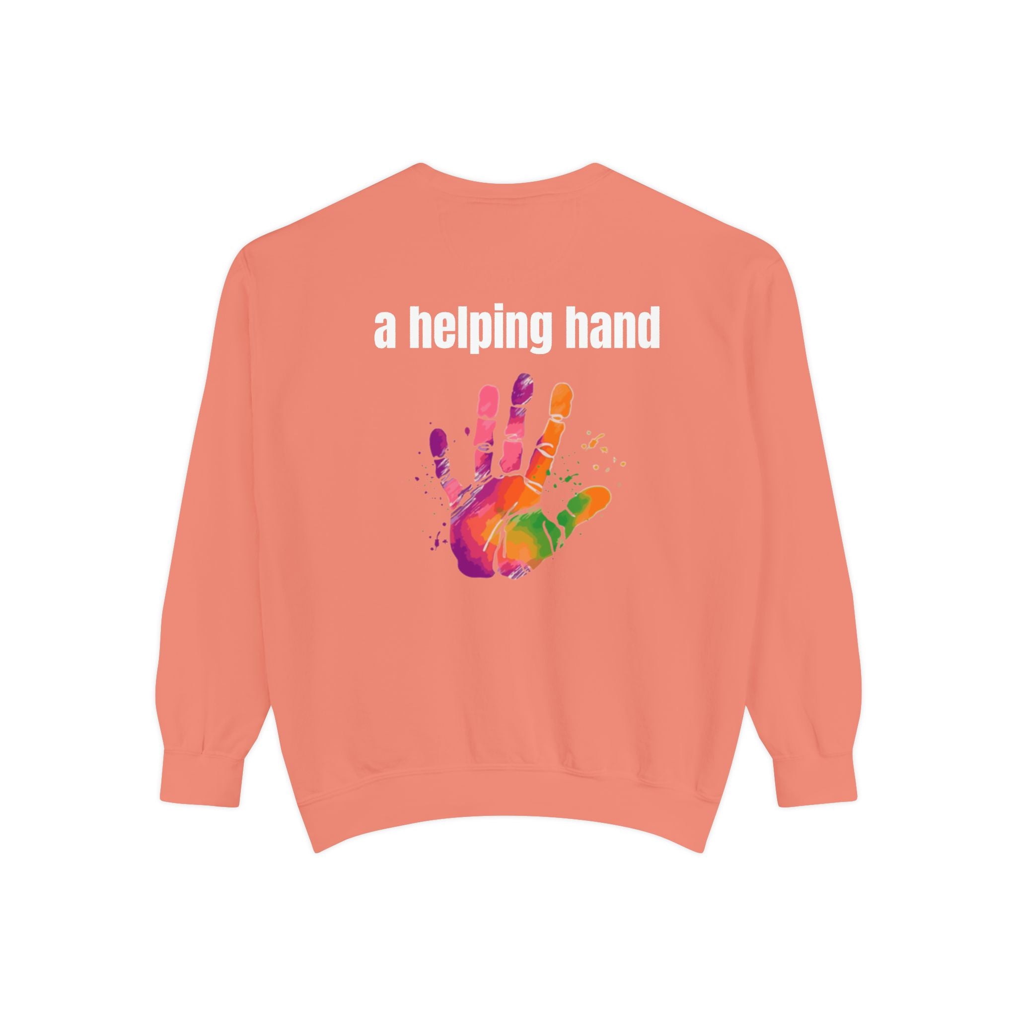 Got Hope - Multi Color Cozy “A Helping Hand” Unisex Garment-Dyed Sweatshirt for Everyday Comfort
