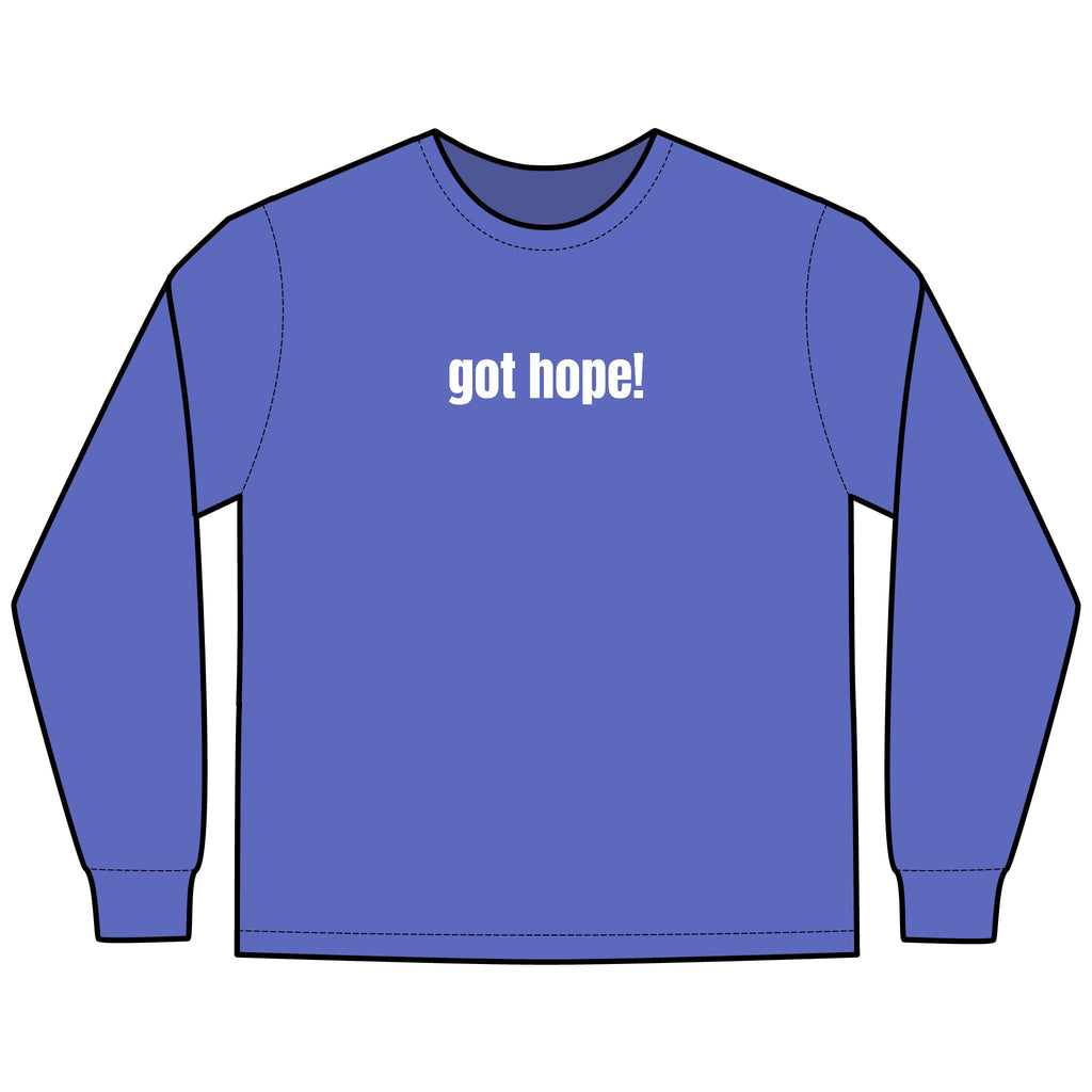 A Helping Hand Multi Colors Hanes Garment-Dyed Long Sleeve T-Shirt with 315 Print