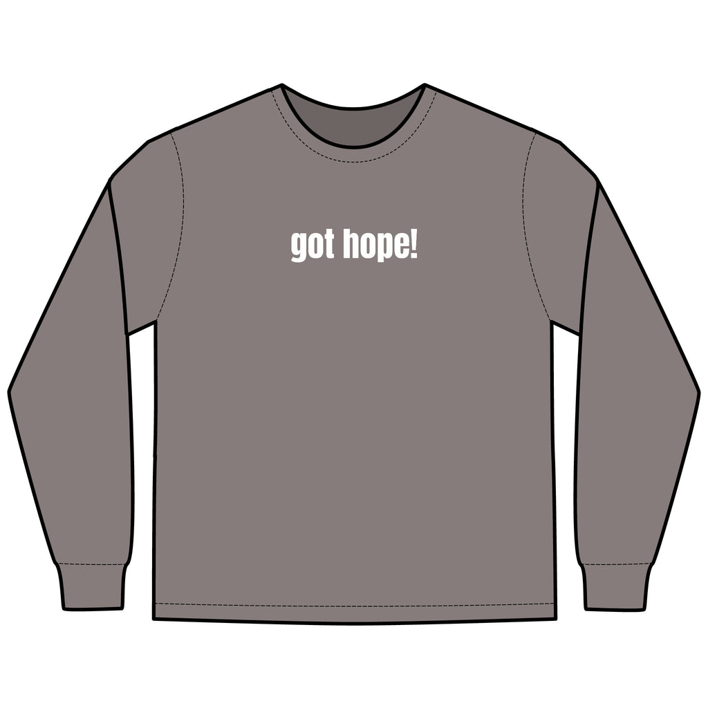 A Helping Hand Multi Colors Hanes Garment-Dyed Long Sleeve T-Shirt with 315 Print