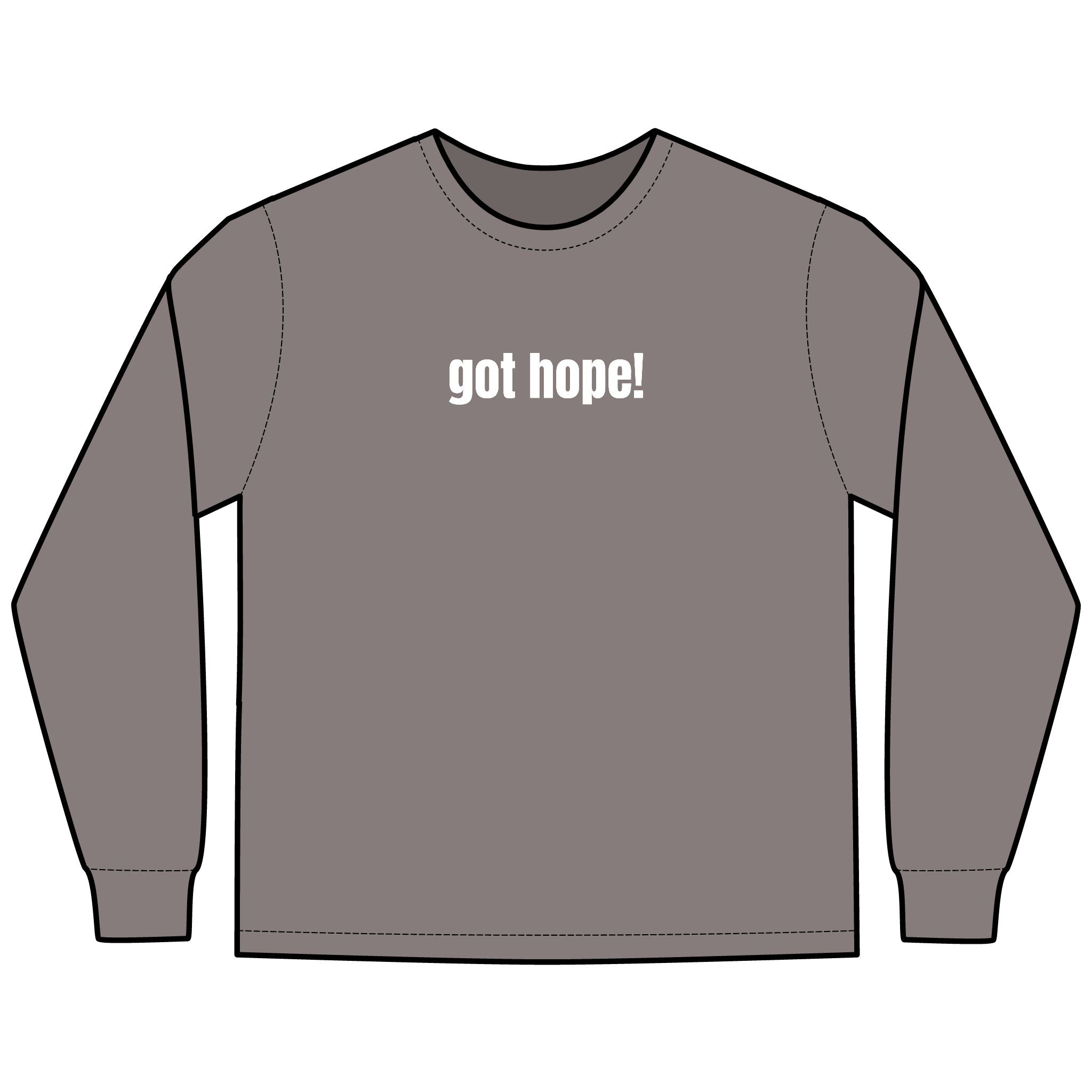 A Helping Hand Multi Colors Hanes Garment-Dyed Long Sleeve T-Shirt with 315 Print