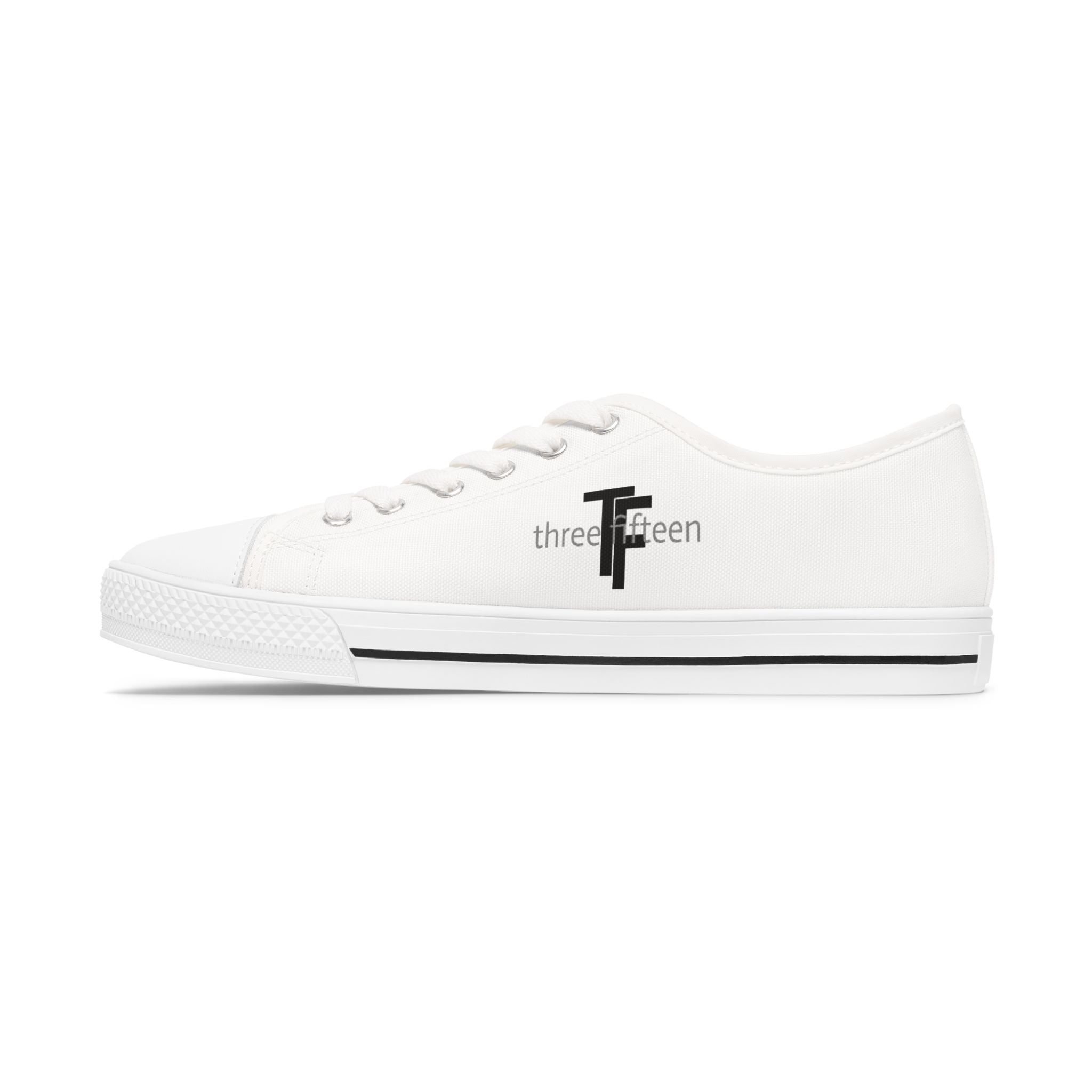 31 - Women's Low Top Sneakers TF — Minimal Grey Canvas Shoes with '315' Side Print