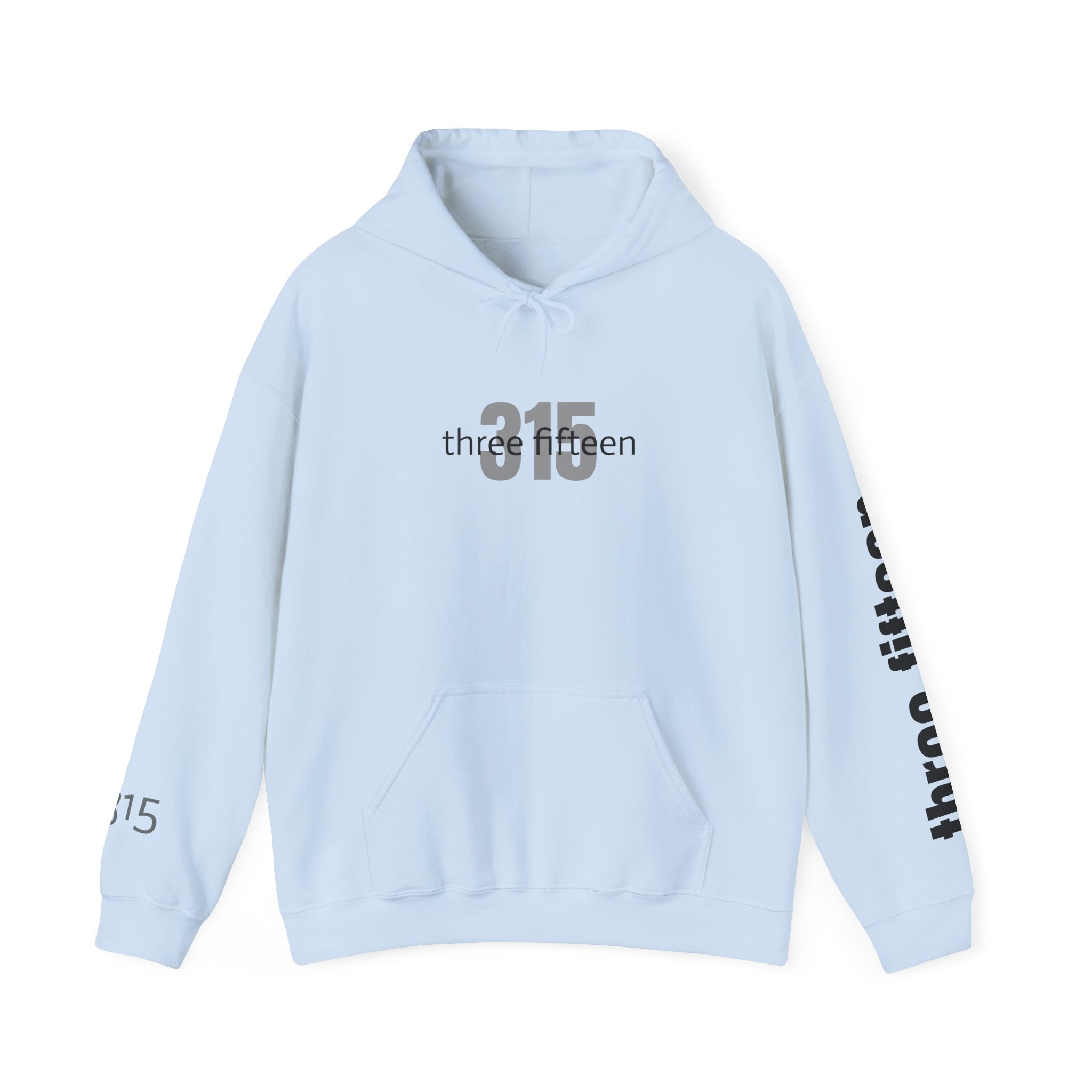 16 - Multi Color Printed Bold 315 Three Fifteen Inspirational Quote Hoodie - This Isn't The End Of My Story