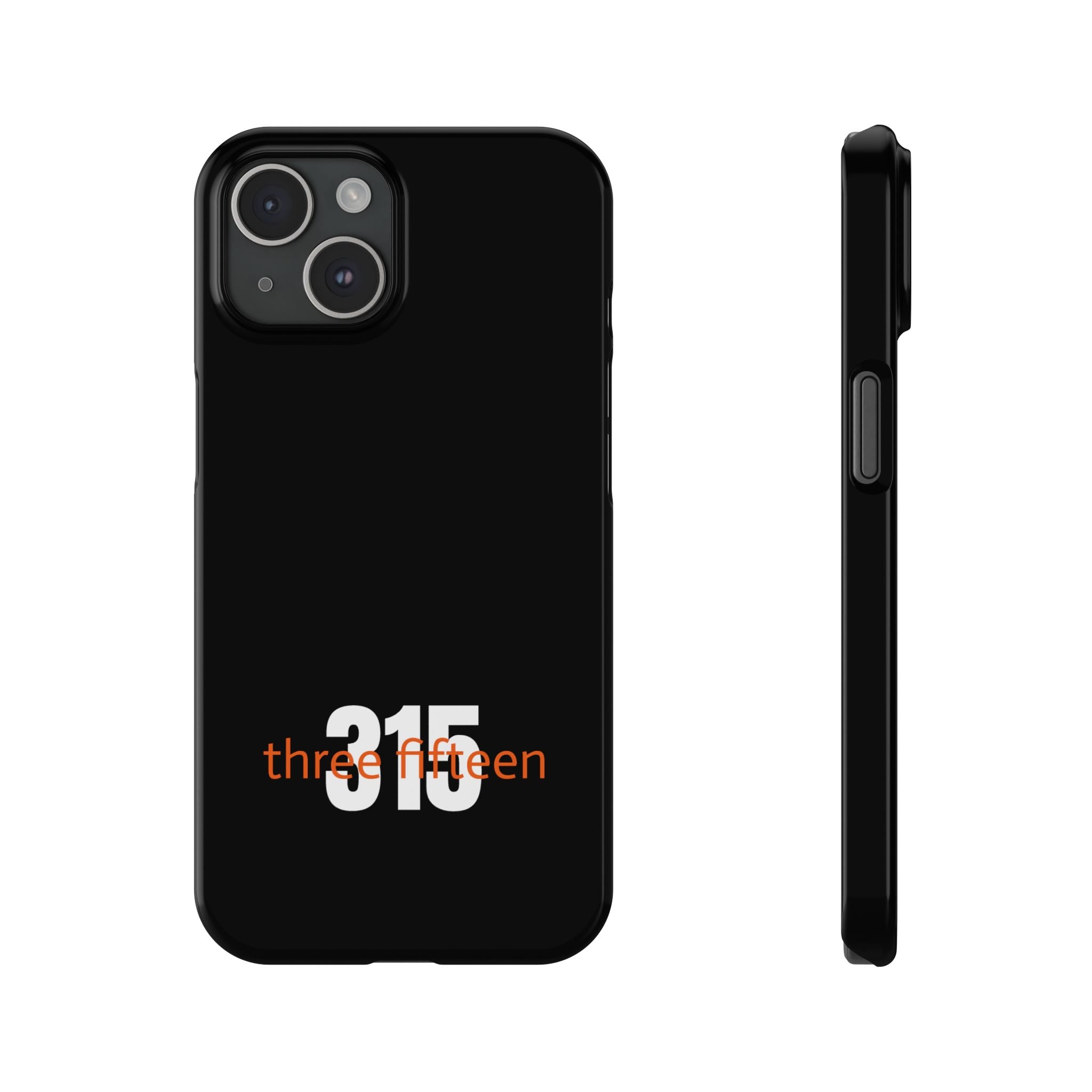 36 - Phone case 315 Slim Phone Case — Motivational Black Protective Cover