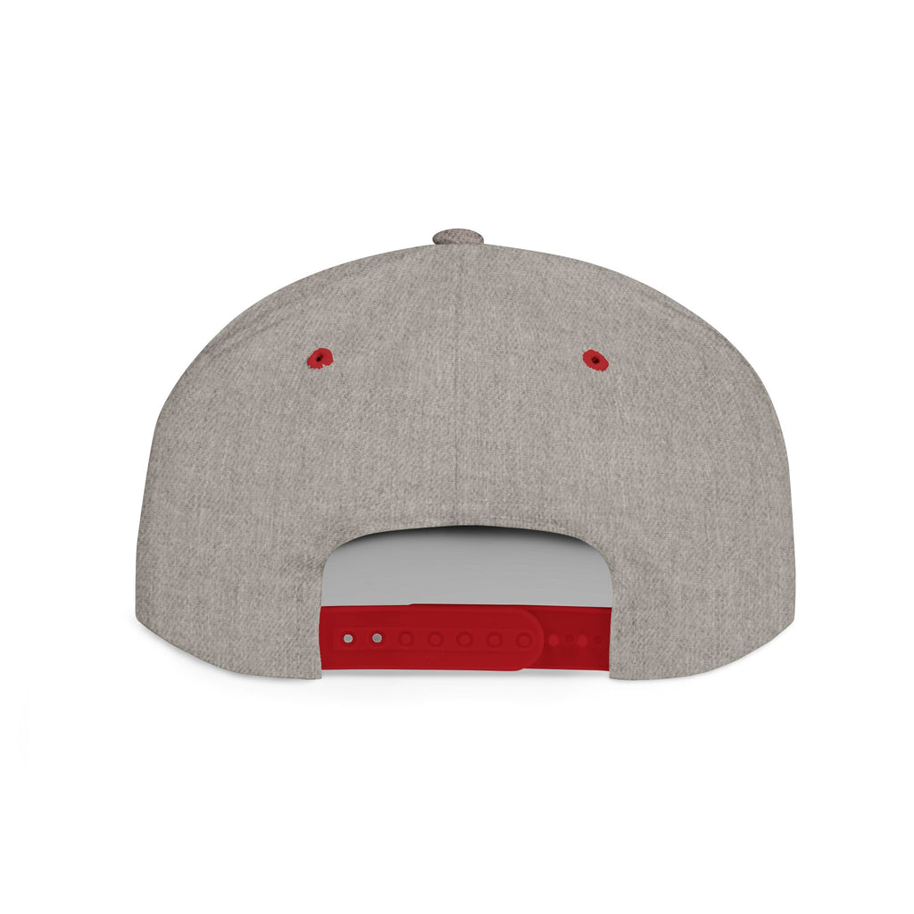 Custom White Flat Bill Snapback Hat with 315 Design